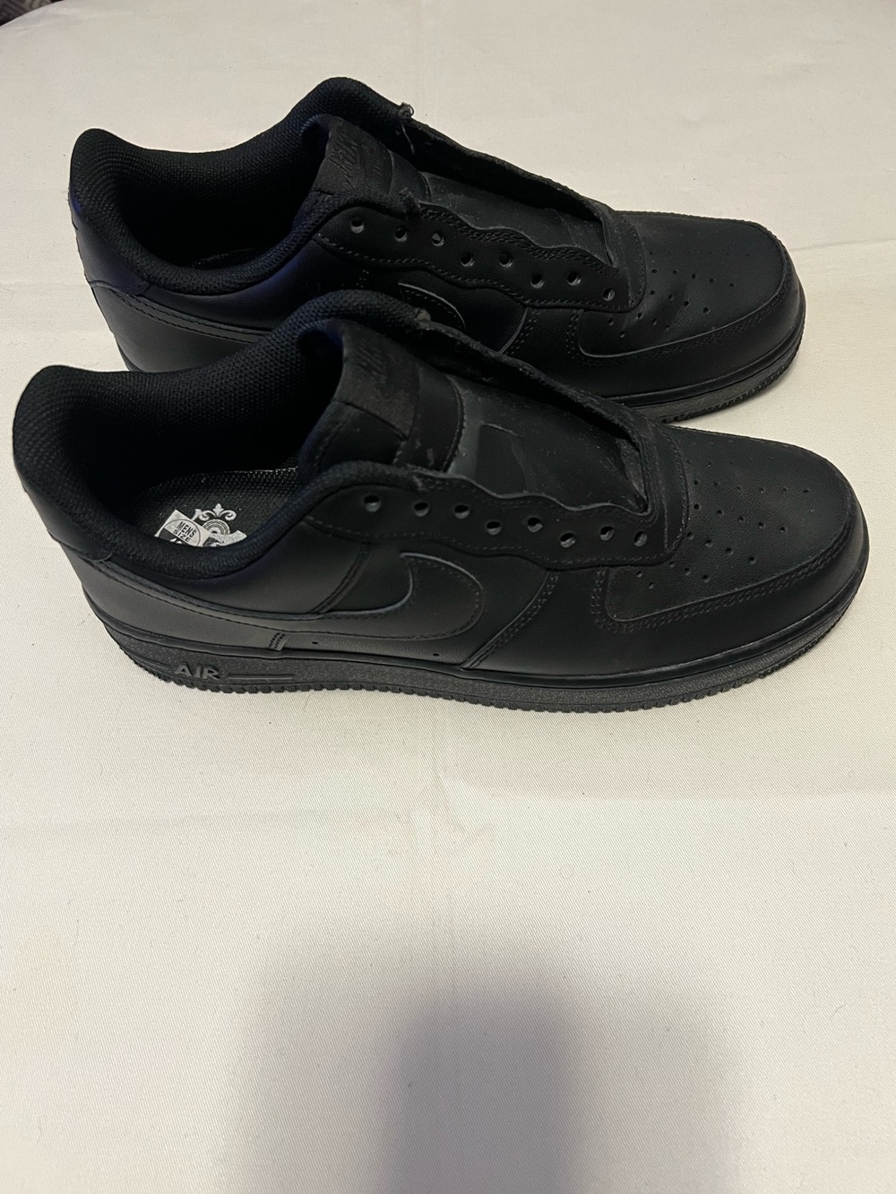 Nike Air Black Men's Low-Top Leather Sneakers